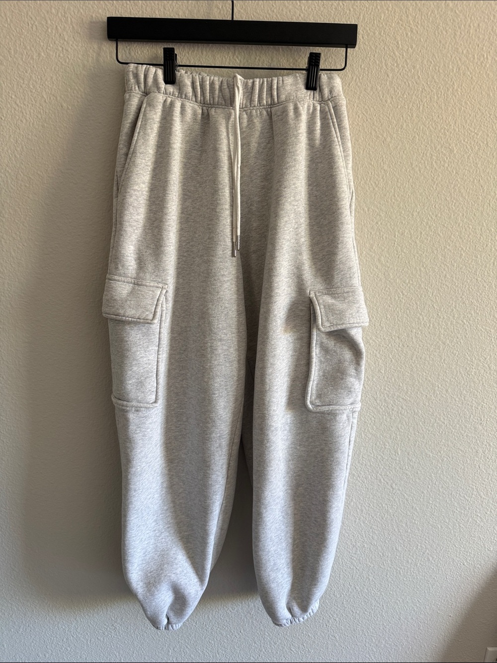 Abercrombie & Fitch Light Gray Cargo Joggers